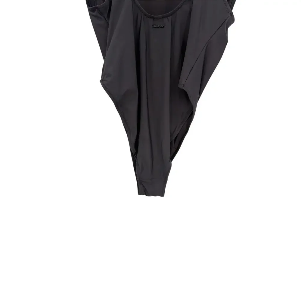 SKIMS Signature Swim Scoop Neck One Piece Swimsuit Onyx Black Size XL NWT